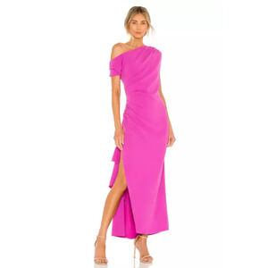 REVOLVE Pink Off-Shoulder Prom Dress